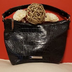 Via Spiga Navy Blue Leather hobo